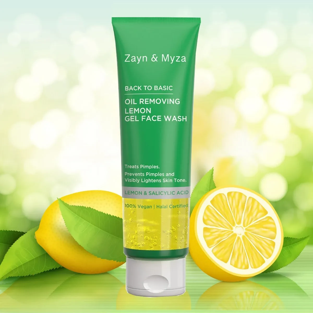 Zayn & Myza Oil Removing Lemon Gel Face Wash (75ml)