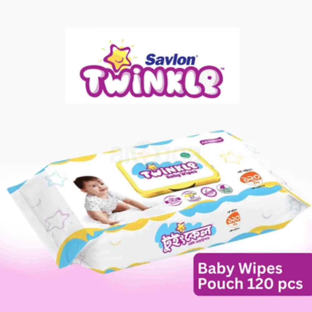 Twinkle Baby Wipes Pouch 120pcs