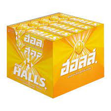 Halls honey-lemon flavored