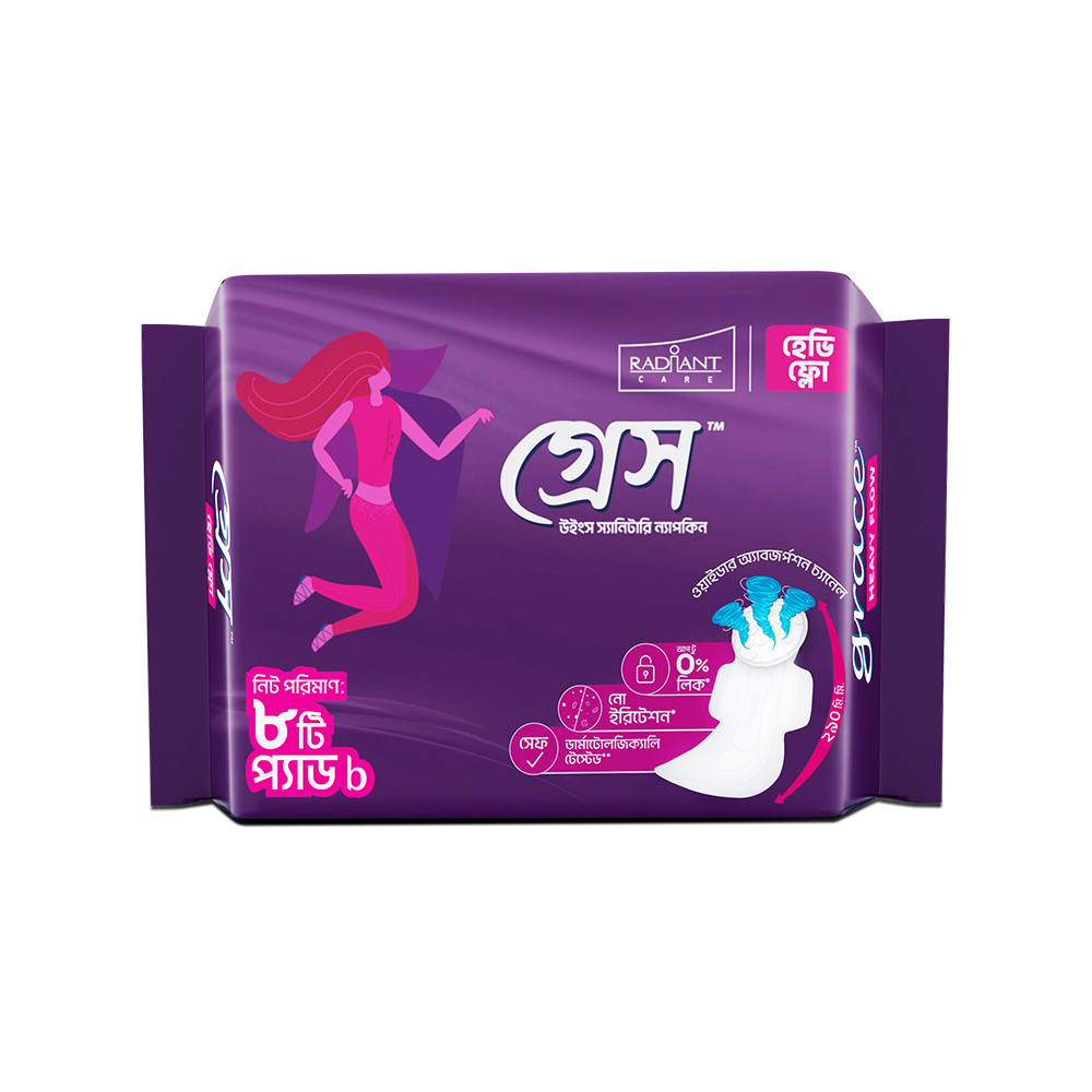 GRACE WINGS- Heavy Flow 8pads