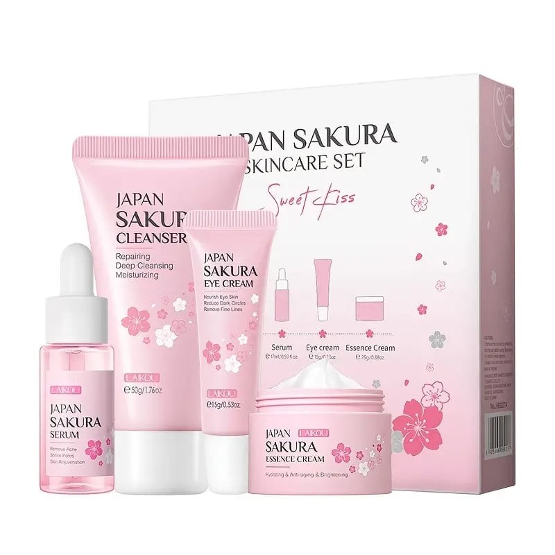 Laikou japan Sakura Skin Care Set 4 pcs Sweet Kiss