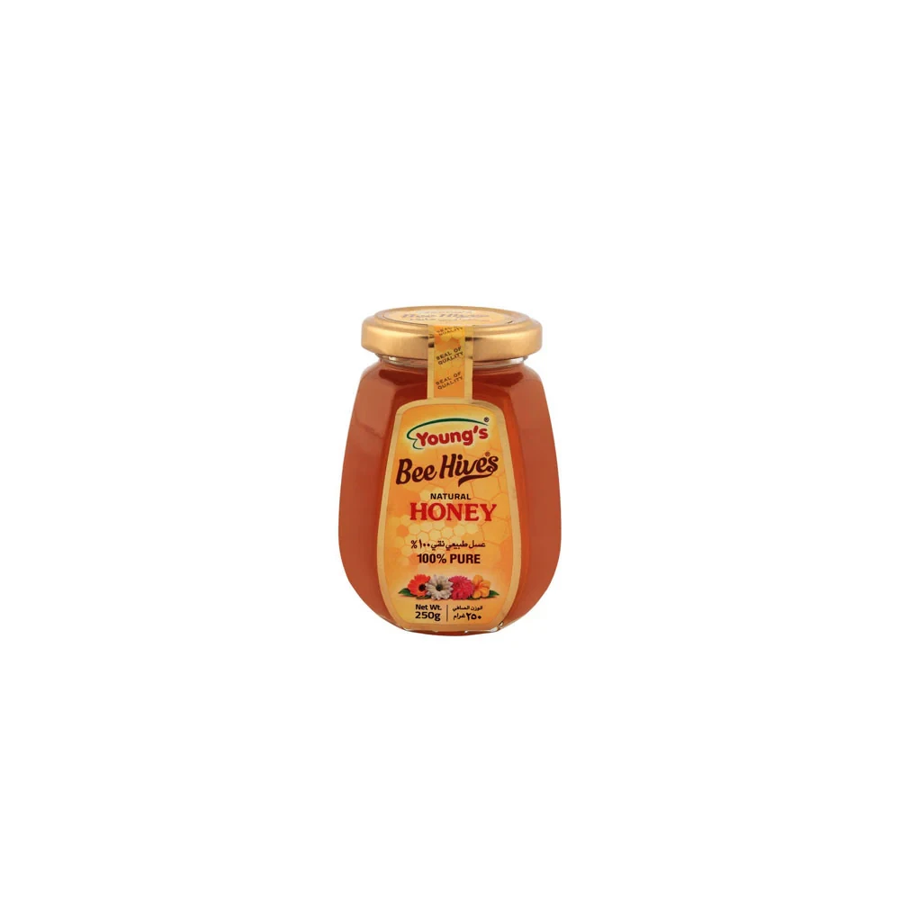 Young's Honey Glass Bottle 250gm
