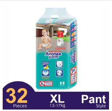 Avonee Pants System Baby Daiper (XL Size) (12-17kg) (32Pcs)