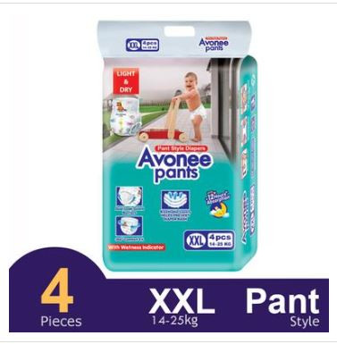 Avonee Pants System Baby Daiper (XXL Size) (14-25kg) (4Pcs)