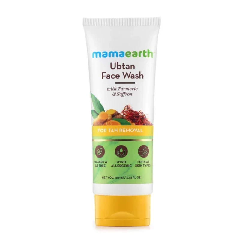 Mamaearth ubtan facewash for tan removal 100ml