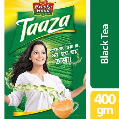 Brooke Bond Taaza Black Tea 400g ( Free suger 200 gm )