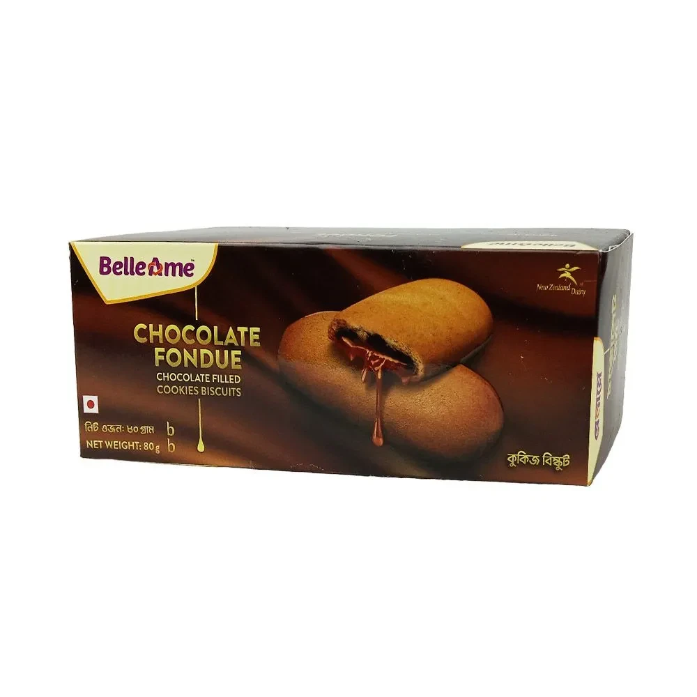 Belleame Chocolate Fondue Chocolate Filled Cookies Biscuits 80 gm