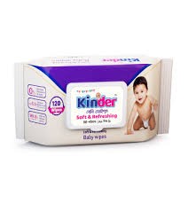 KINDER BABY WIPES SOFT & REFRESHING 120 PCS