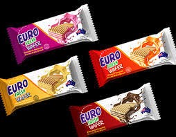 EURO FRESH WAFER VANILLA FLAVOURED CREAMY WAFER BISCUITS 100g