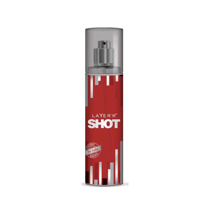 LAYERR SHOT FRAGRANT REDSTALLION BODY SPRAY 135 ML