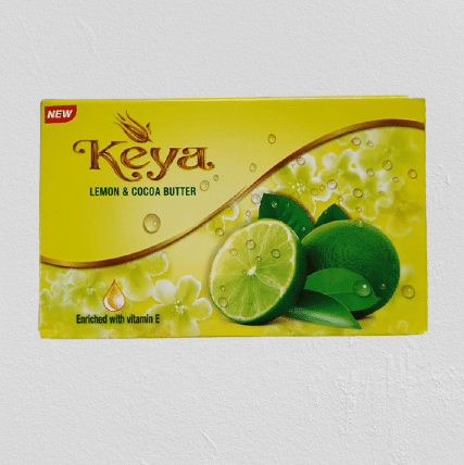 KEYA LEMON & COCOA BUTTER VITAMIN-E ENRICHED SOAP 125 GM