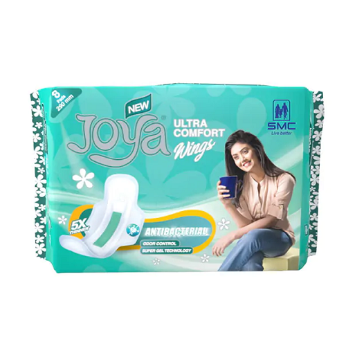 Joya Sanitary Napkin  Ultra Comfort Wings 8 Pads Pack