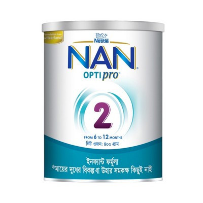Nestlé Nan Optipro 2 Formula Milk Powder (6 M+ 400 gm