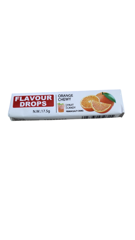 FLAVOUR DROPS ORANGE CHEWY 17.5 GM