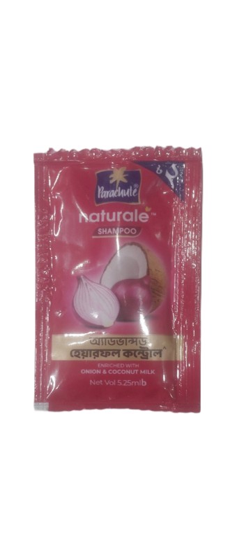 pata Parachute Natural Shampoo Advanced Hairfall Control Onion & Milk 5.25 ml
