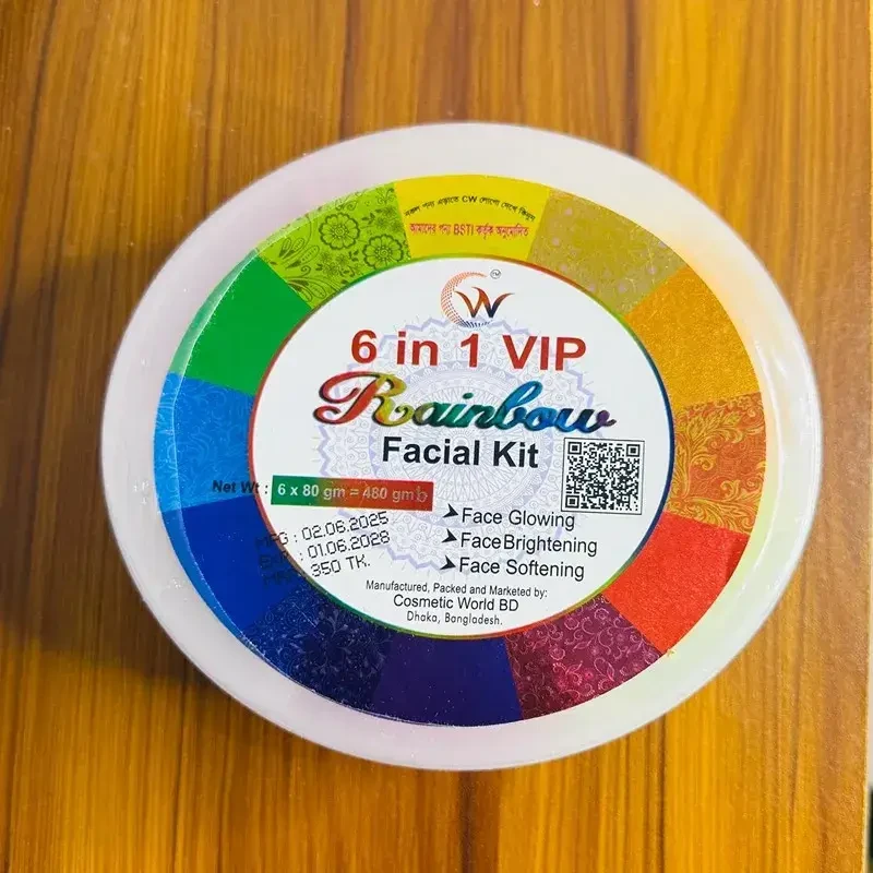 6 in 1 VIP Rainbow Facial Kit Combo pack